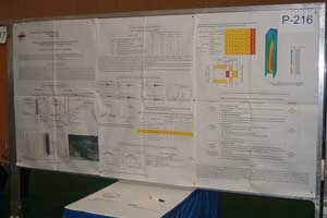 学会での発表の様子(第13回世界地震工学会議)