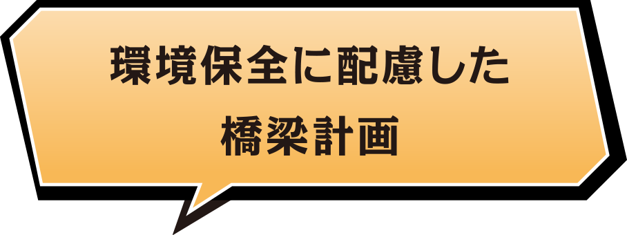 環境保全に配慮した橋梁計画