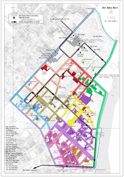 ごみ収集運搬ルート調査結果