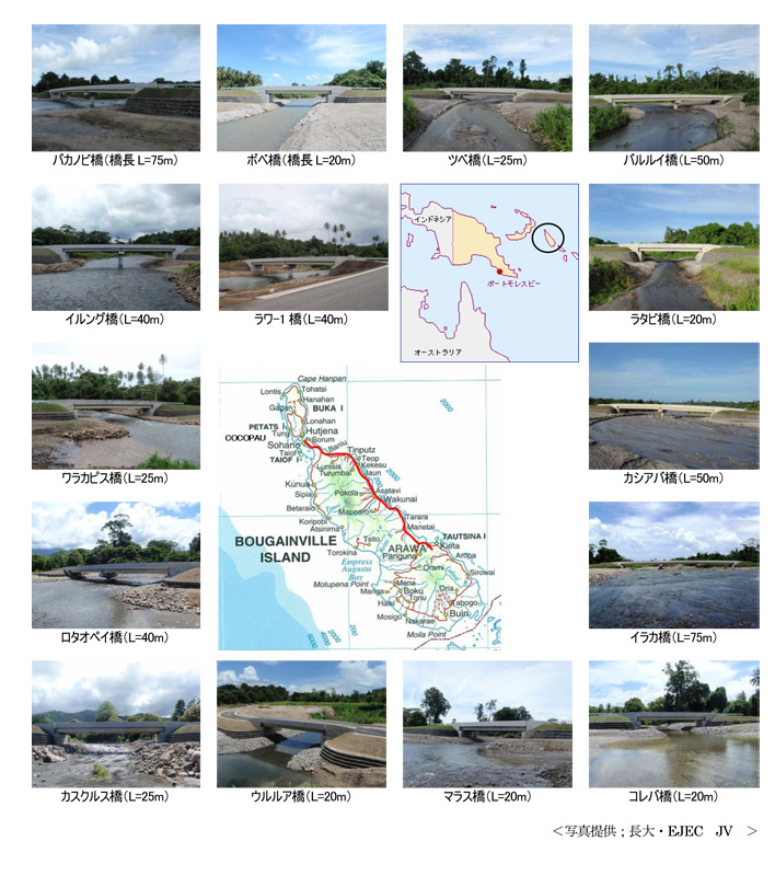 作品集：ブーゲンビル海岸幹線橋梁整備計画（DDSV）